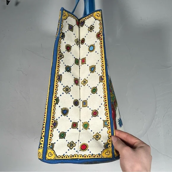 Brighton Glittering Love 2024 Large Canvas Tote Bag - NWT - Picture 3 of 15